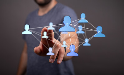 Global digital connections with technology