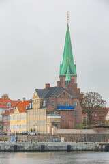 Obraz premium Traveling in the famous Helsingør Domkirke, Copenhagen