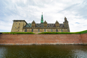 Fototapeta premium Exterior view of the famous Kronborg Castle