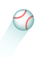 Flying baseball icon