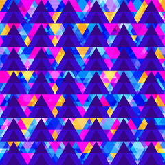 Purple color triangle seamless texture.