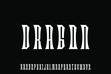 alphabet font vector set