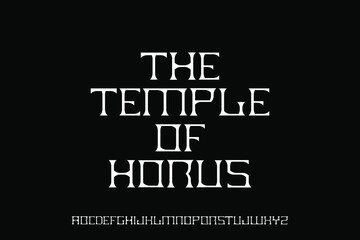 alphabet font vector set