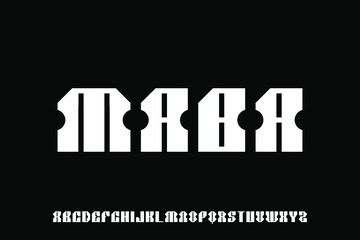 alphabet font vector set