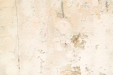 Texture of a concrete wall with cracks and scratches which can be used as a background