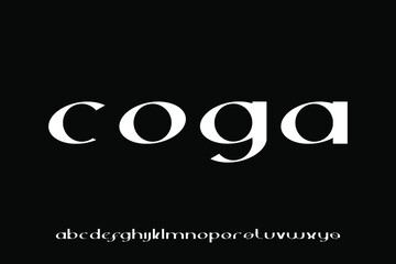 alphabet font vector set