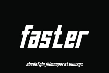 alphabet font vector set