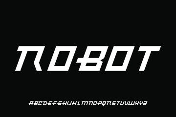 alphabet font vector set