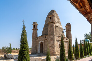 Uzbekistan, in the city of Rishton,  the unusual mausoleum of Burhan al-Din al-Marghinani