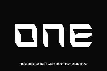 alphabet font vector set