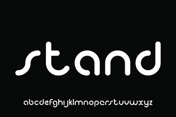 alphabet font vector set