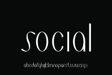 alphabet font vector set