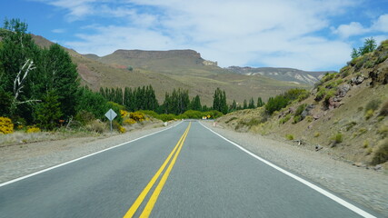 road in the mountains to Bariloche