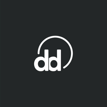 DD initial logo with rounded circle