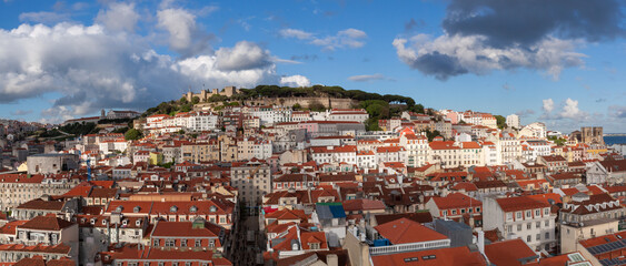 Fototapeta na wymiar Panorama Lissabon