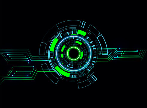 Abstract futuristic background technology sci fi vector image