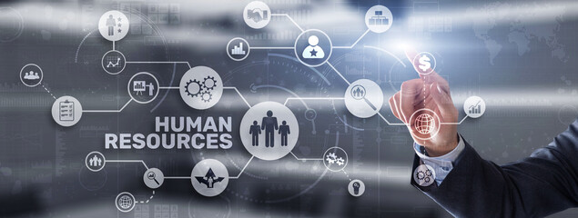 Human Resources Hiring Job Occupation Concept. Business Technology Internet