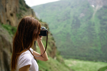 woman photographer nature professionals landscape hobby lifestyle