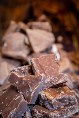 Piles of Fudge, with a Shallow Depth of Field