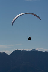 paraglider in the sky