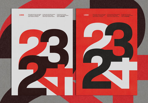 Modern Swiss Style Poster Layout with Bold Creative Typography