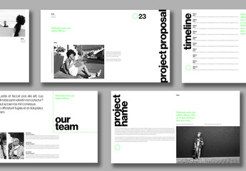 Black and White Pitch Deck with Bold Text