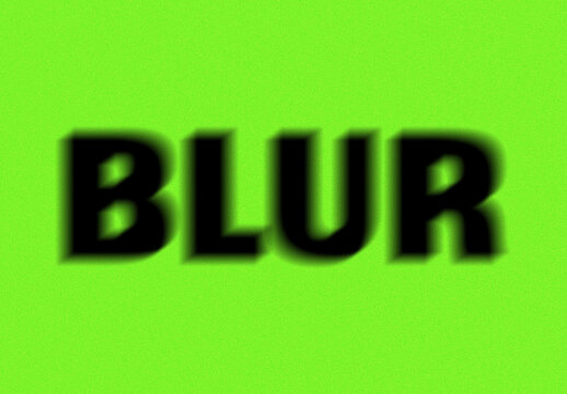 Blur Text Effect