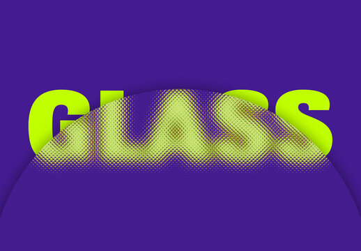 Glass Texture Text Effect