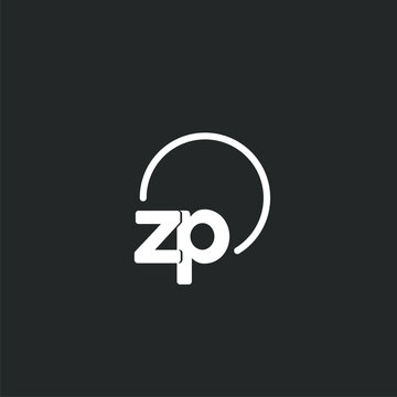 ZP initial logo with rounded circle