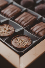 assorted box of chocolate truffles