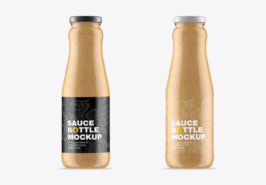 Sauce Bottle Mockup