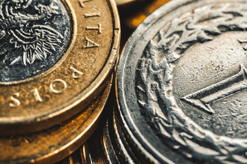 Polish Coins On The Market Averse and Obverse.