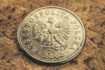 Polish Coins On The Market Averse and Obverse.