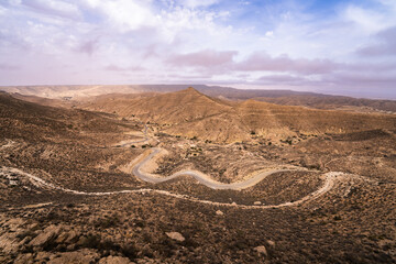 Some view of the Dahar, south region of Tunisia 