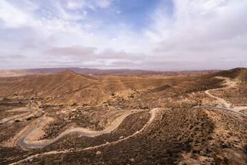 Some view of the Dahar, south region of Tunisia 