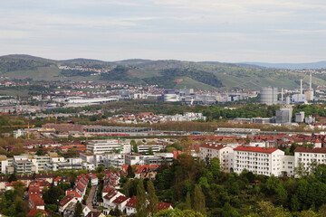 The view of Stuttgart from Killesberg park