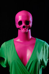 Abstract Manikin Lady Skull - 473627861