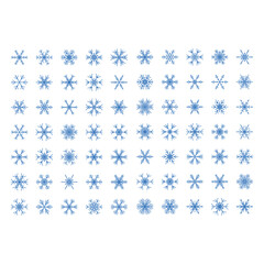 Big set of snowflakes for christmas design, vector illustration
