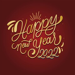 happy new year  2022 background vector design illustration