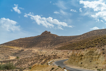 Some view of the Dahar, south region of Tunisia 
