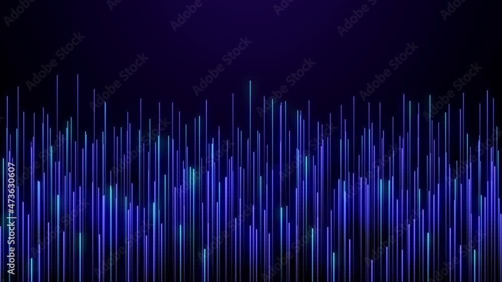 Poster abstract neon lines loop animation. modern background, seamless motion design, screensaver, backdrop