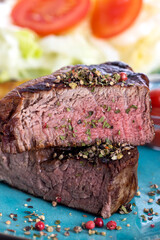 grilled steak on a plate