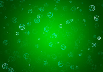 Fondo verde de degradado con círculo.