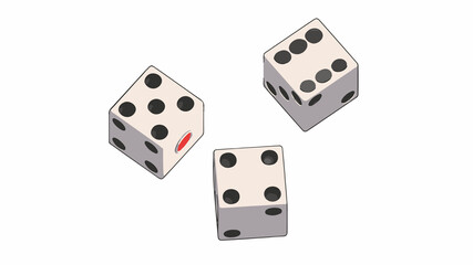 サイコロ　4，5，6の目