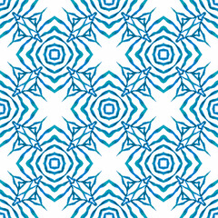 Trendy organic green border. Blue delicate boho