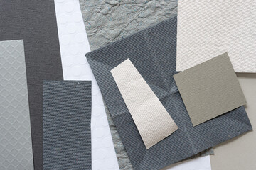 white and gray paper background