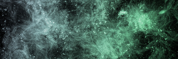 abstract space, colorful nebula, stars and sky