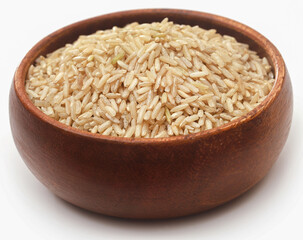 Uncooked brown rice