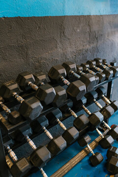 Sports training in a gymnasium