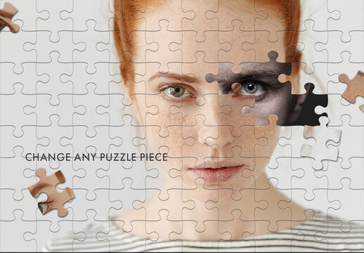 Puzzle photo Effect template